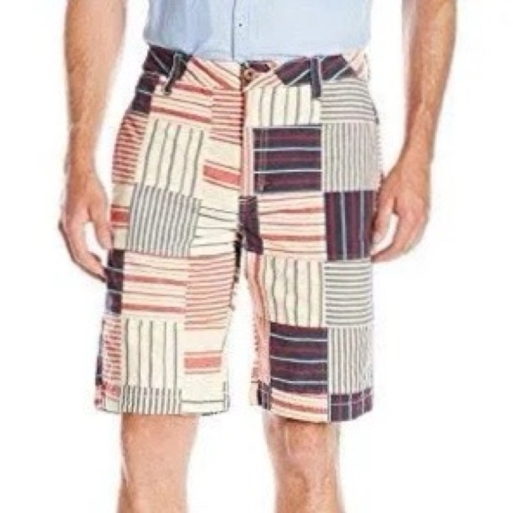NWT Tailor Vintage Patchwork Clambake Madras Shorts Mens Sz 38